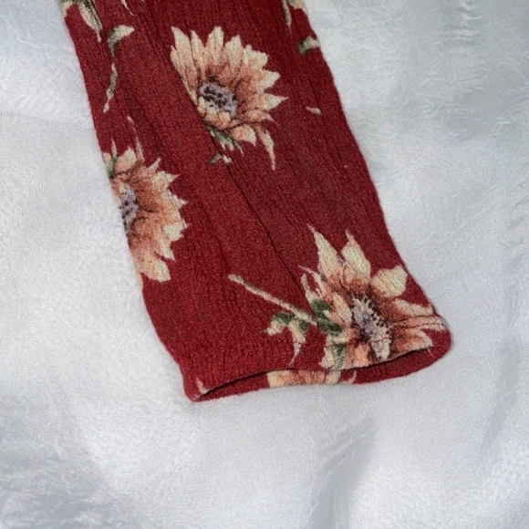 Forever 21 Long Sleeve Floral Romper Small - Picture 7 of 14